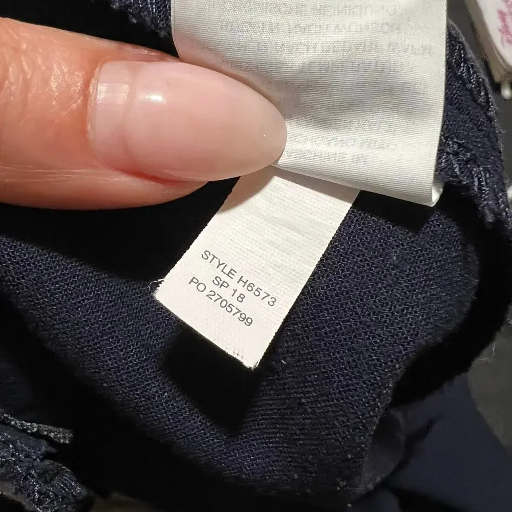 J. Crew High Rise Cameron pants in dark navy blue WOMENS 8